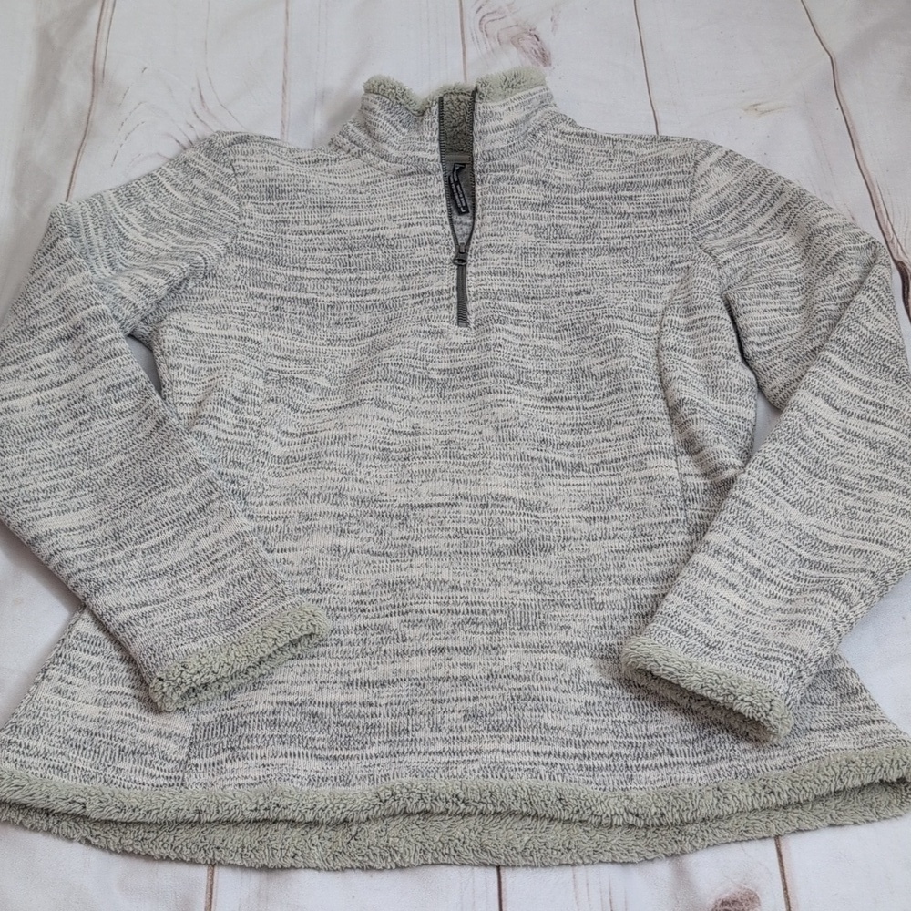 Kuhl 1/4 Zip Fleece Alaska  Sweater Pullover Top Women size Large Ski Winter